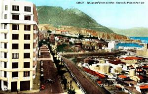 Oran - Boulevard Front de Mer et Port - Vue aerienne